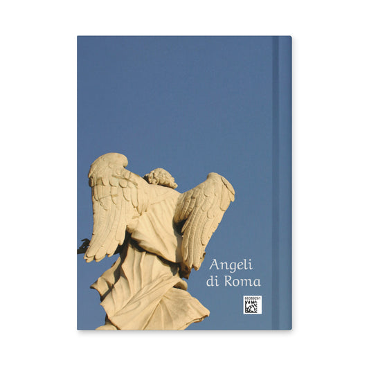 Angel hardcover journal — Angel hardcover journal — matte cover featuring Denise Kiernan's photograph of the Antonio Giorgetti angel statue on Rome's Ponte Sant'Angelo, student of Bernini